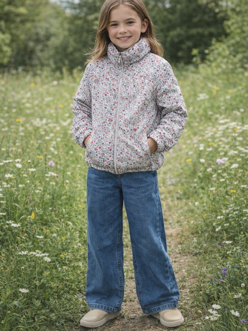 Zara Girls' Floral Jacket